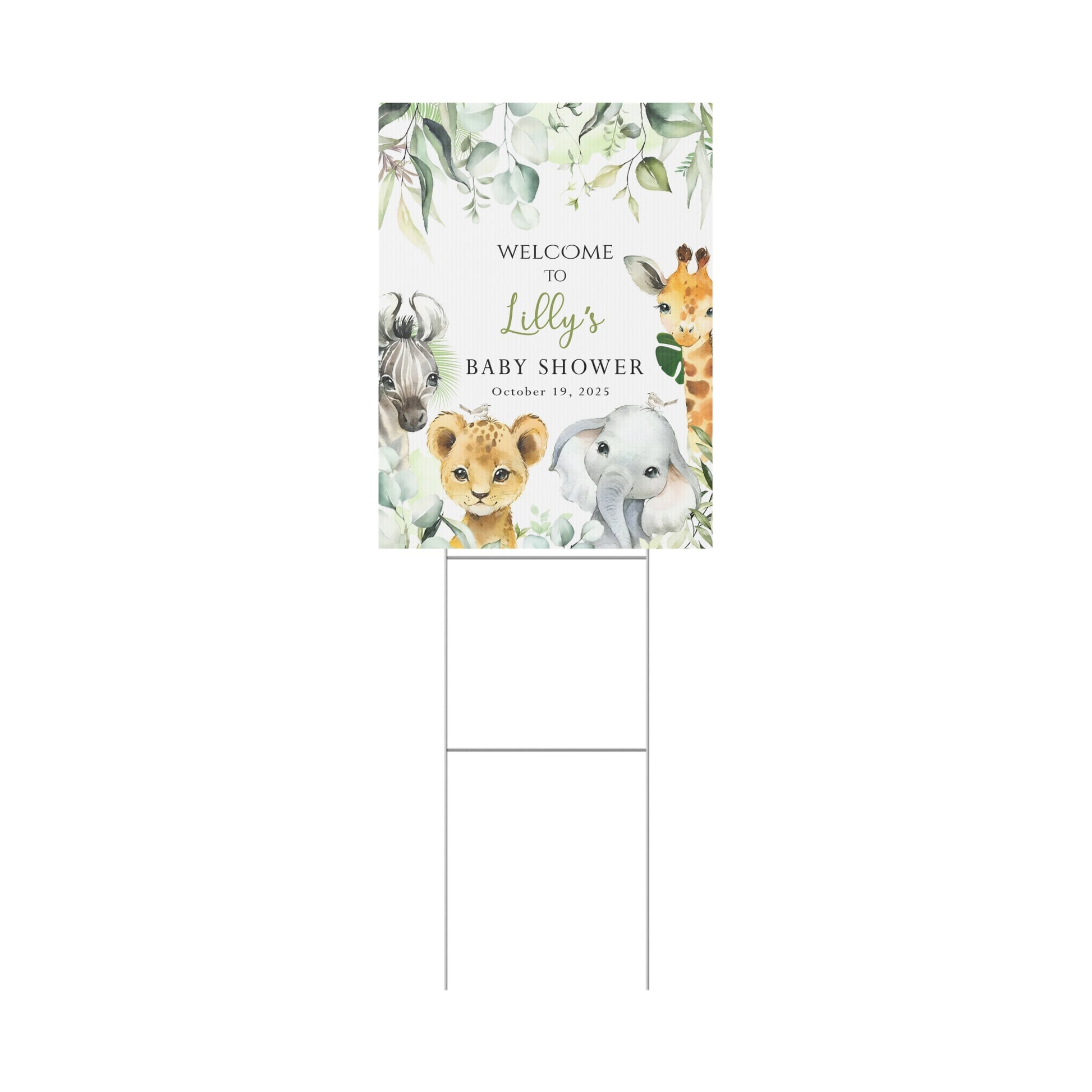 Plastic Yard Sign