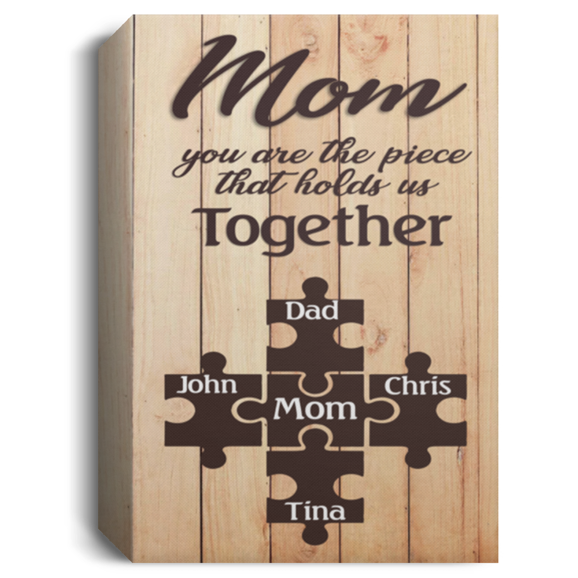 8x12Dad on top Mom middle John left Chris right Tina bottom