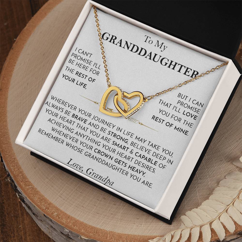 To Our Granddaughter Necklace From Grandma Granpa, Granddaughter Gifts From Grandma Grandmother Or Grandpa Grandfather, Granddaughter Necklace Gift For Girls On Birthday, Wedding, Christmas