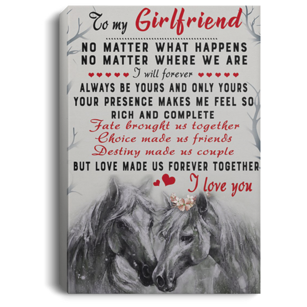 200813BB Boyfriend To Girlfriend Family Canvas Print Love Made Us Forever Together Art Poster 8x12 12x18 16x24