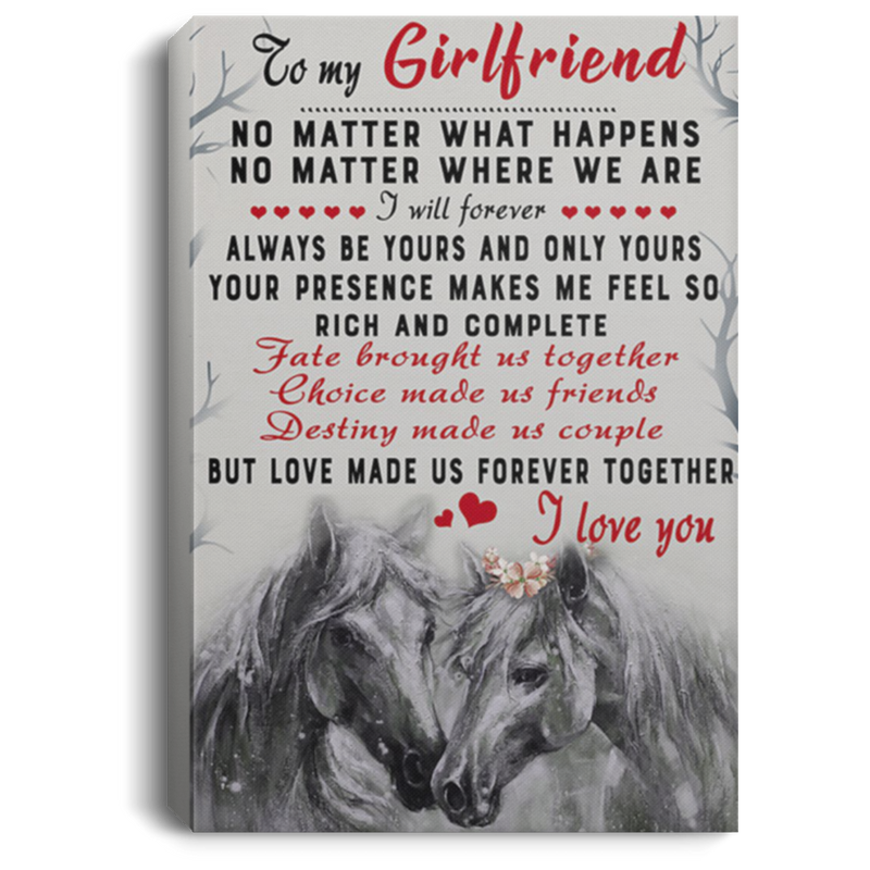 200813BB Boyfriend To Girlfriend Family Canvas Print Love Made Us Forever Together Art Poster 8x12 12x18 16x24