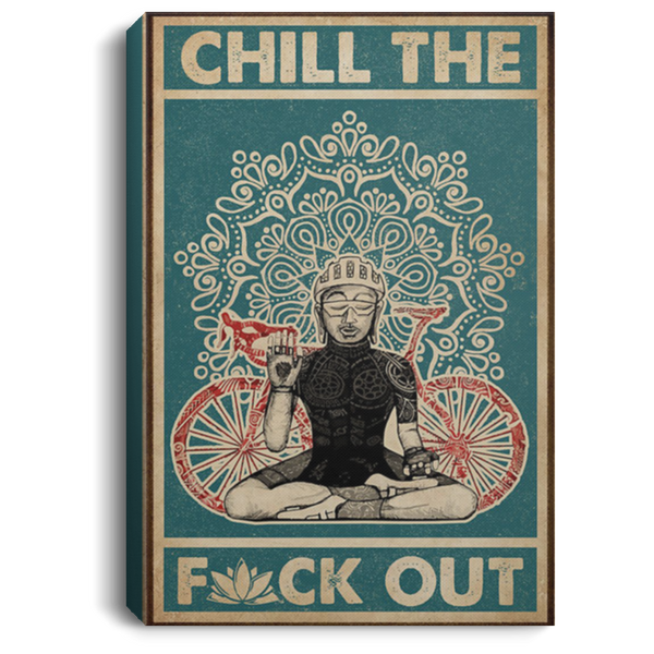 200818EE Chill Out Yoga Bicycle Canvas Poster Custom Perfect Birthday Christmas Ideas Great Gift Decoration 8x12 12x18 16x24