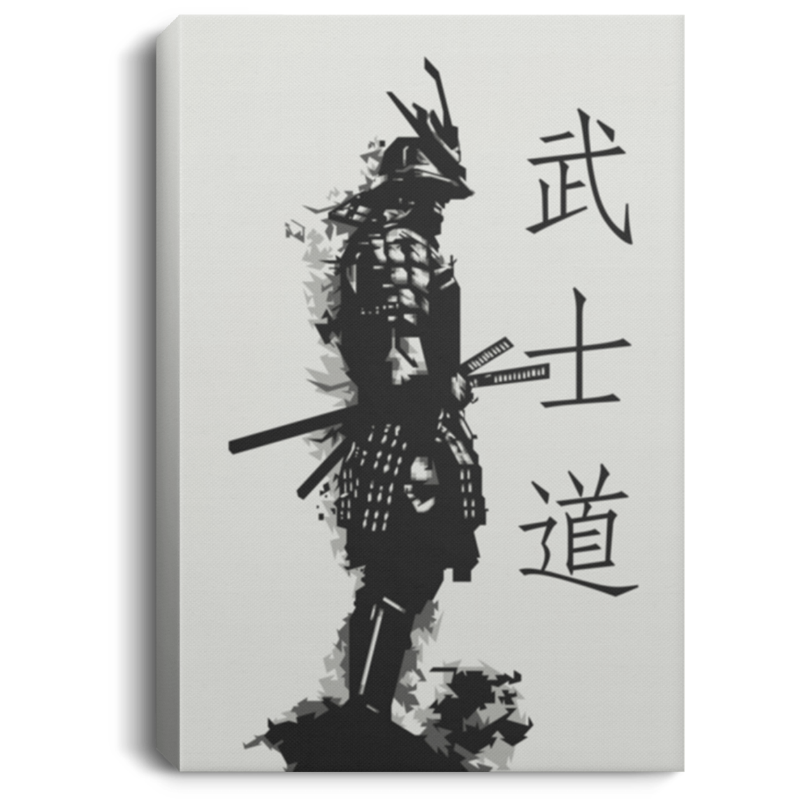 AAA200704 Samurai Bushido Wall Art Canvas Vertical Personalized Gift For Men Women On Birthday Christmas 8x12 12x18 16x24