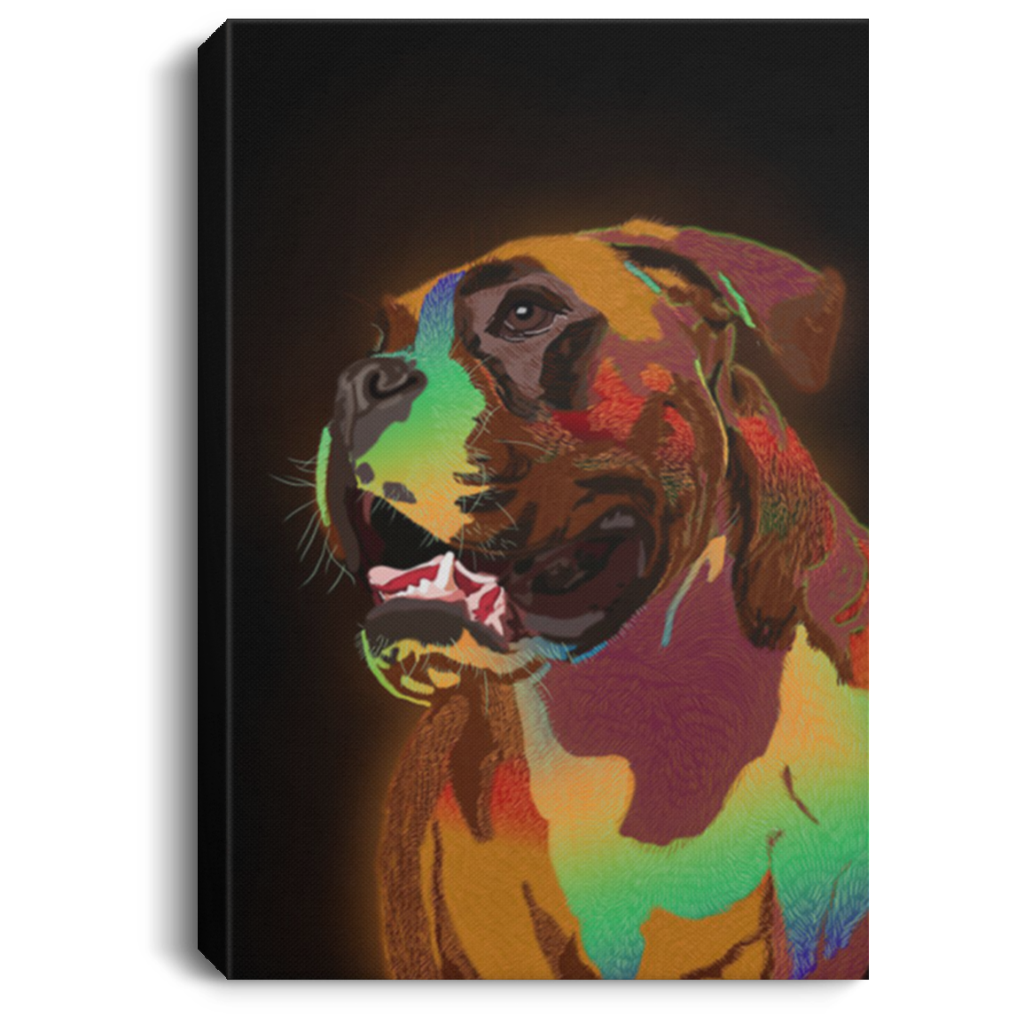 200822H Boxer Canvas Unique Art Print Picture Personalized Gift For Men Women Wrapped Ready To Hang 8x12 12x18 16x24