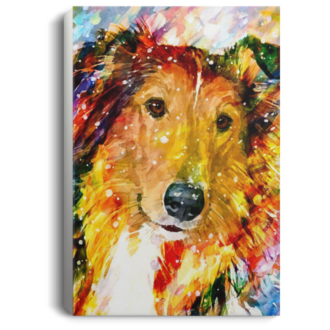 200825G Border Collie Dog Vintage Poster Canvas Perfect Birthday Christmas Ideas Great Gift Decoration 8x12 12x18 16x24