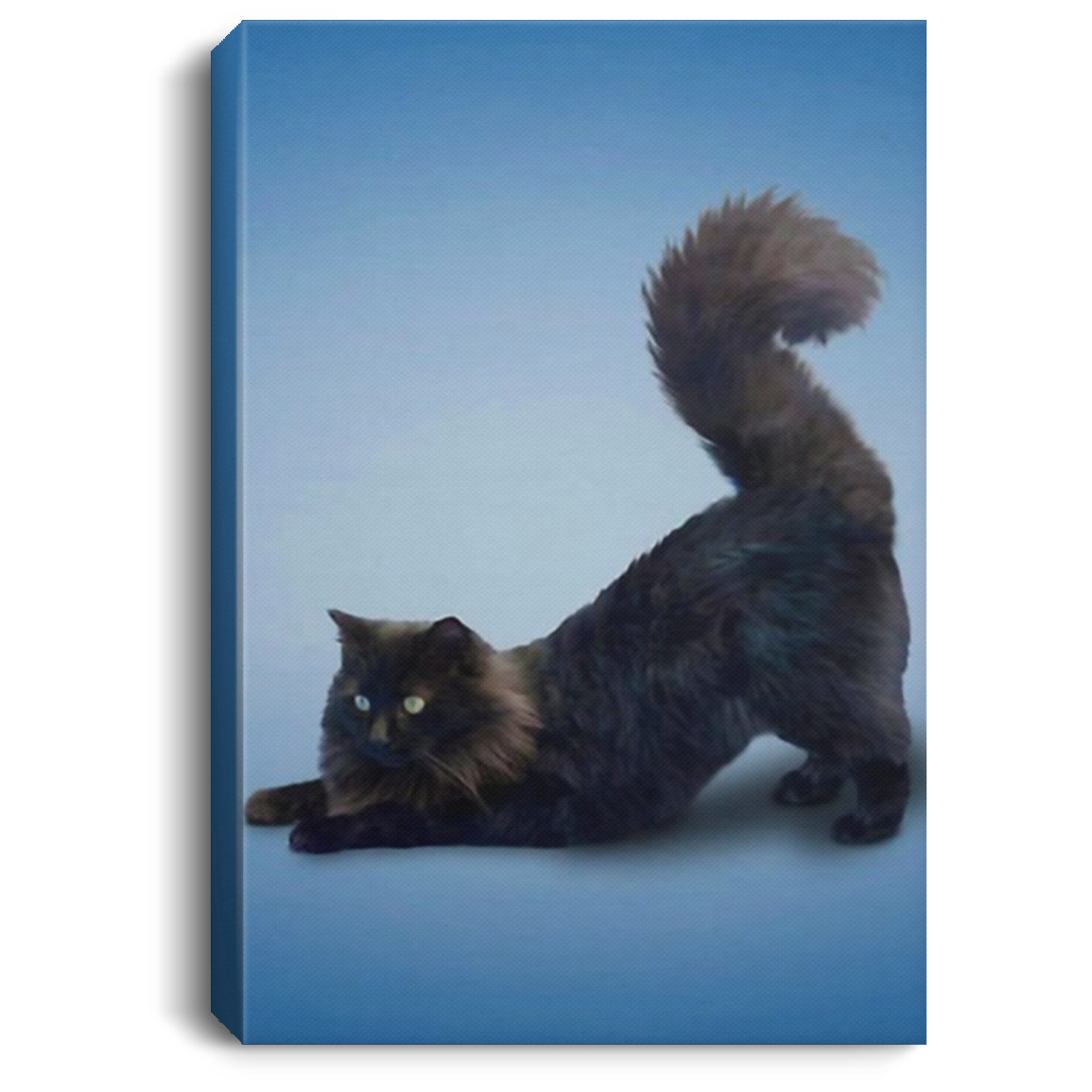 200818EE Yoga Pose Maine Coon Cat Wall Art Canvas Custom Awesome Birthday Christmas Ideas Great Gift Decoration 8x12 12x18 16x24