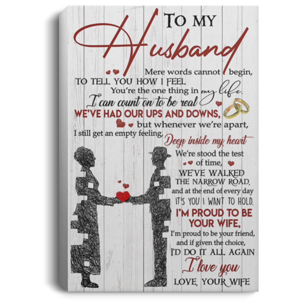 200813BB Wall Art Canvas Prints To My Husband Poster From Wife Awesome Birthday Anniversary Christmas Ideas Great Gift Decoration 8x12 12x18 16x24