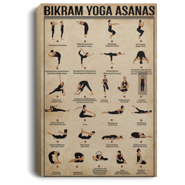 200818EE Bikram Yoga Asanas Canvas Art Wall Decor Awesome Birthday Christmas Ideas Great Gift Decoration 8x12 12x18 16x2