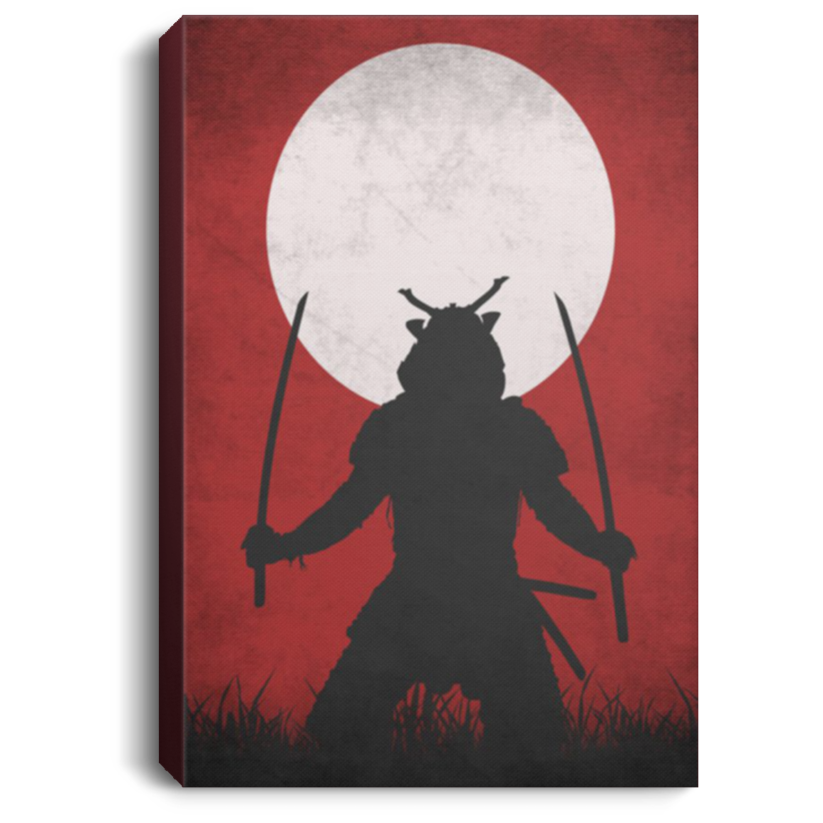 AAA200704 Japanese Samurai Canvas Poster Wall Art Decor Office Classroom Birthday Christmas Gag Gift Decoration 8x12 12x18 16x24