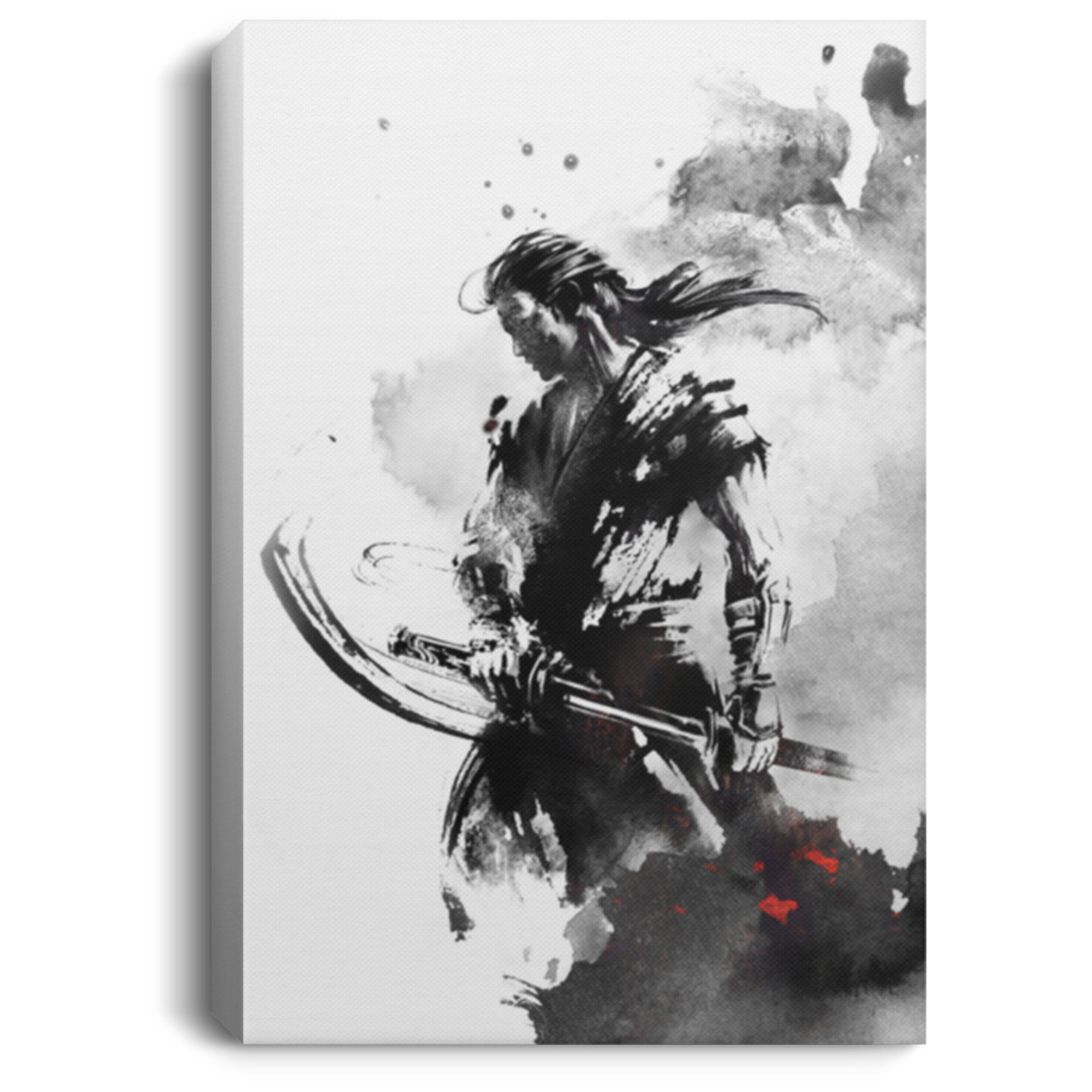 AAA200704 Japan Samurai Wall Art Canvas Custom Decor Office Bedroom Living Room Best Birthday Christmas Gag Gift Decoration 8x12 12x18 16x24