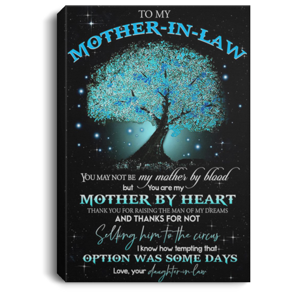 200813BB Mother In Law Tree Family Canvas Wall Decor From Daughter On Law Perfect Birthday Christmas Ideas Great Gift Decoration 8x12 12x18 16x24