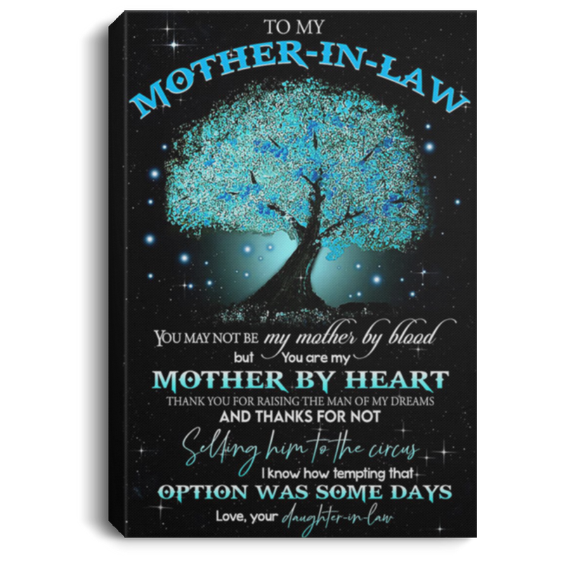 200813BB Mother In Law Tree Family Canvas Wall Decor From Daughter On Law Perfect Birthday Christmas Ideas Great Gift Decoration 8x12 12x18 16x24