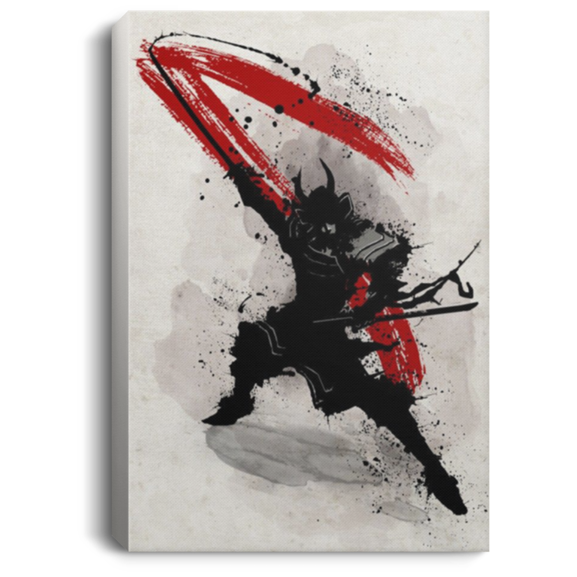 AAA200704 Japanese Samurai Wall Art Canvas Custom For Office Bedroom Living Room Gift Decoration 8x12 12x18 16x24