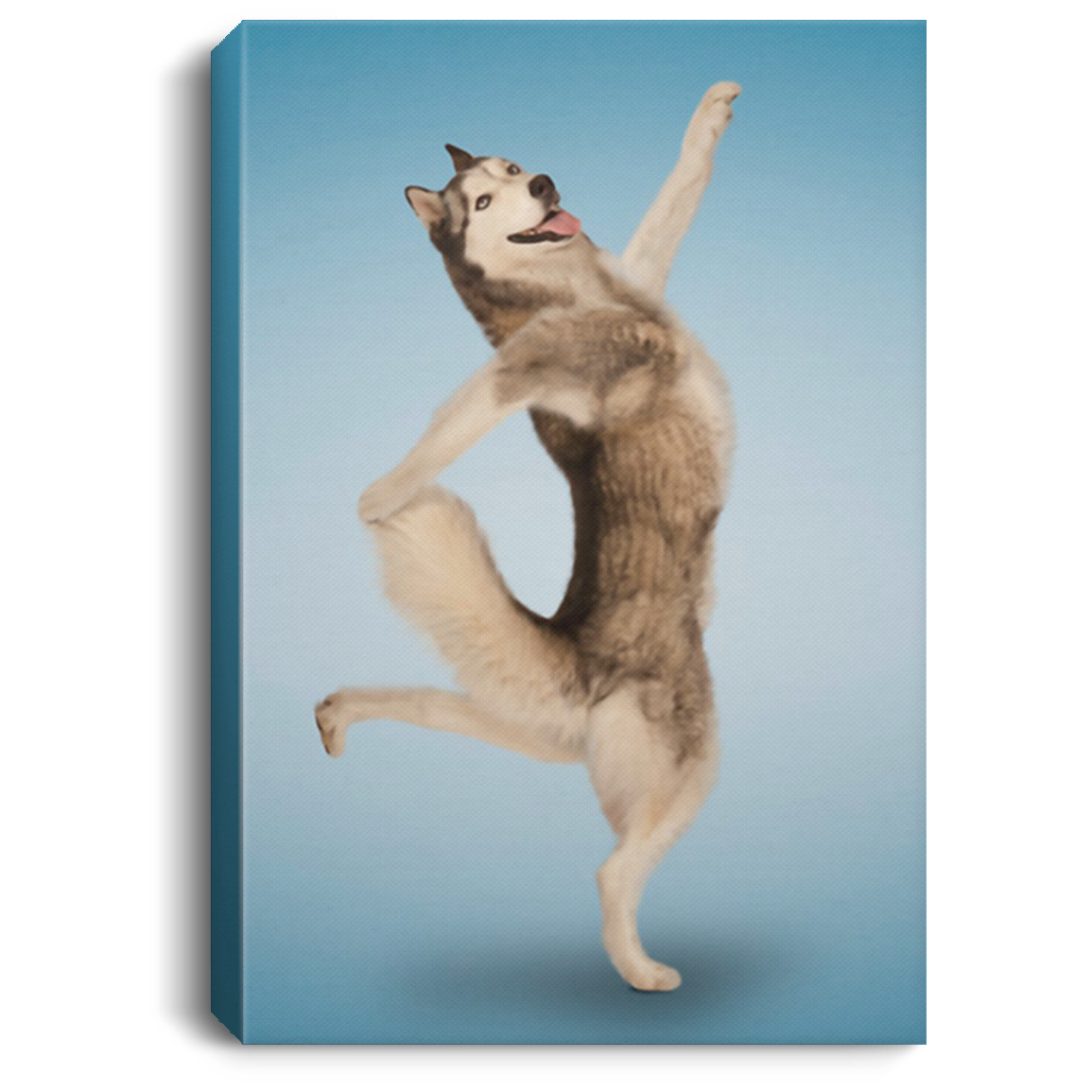 200818EE Yoga Pose Husky Dog Canvas Wall Art For Living Room Bedroom Office Awesome Birthday Christmas Ideas Great Gift Decoration 8x12 12x18 16x24