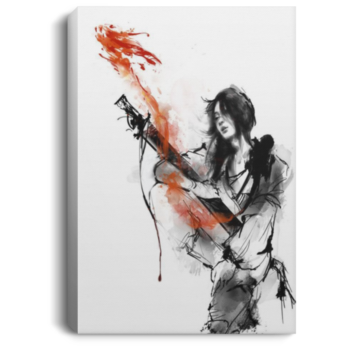 AAA200704 Japanese Samurai Wall Art Canvas Home Birthday Christmas Gag Gift For Men Women 8x12 12x18 16x24