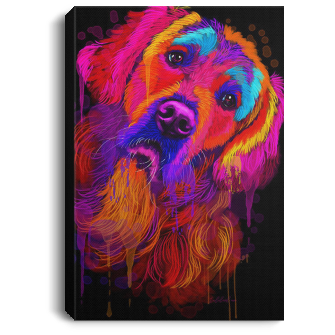 200825G Golden Retrieve Water Color Dog Canvas Wall Art For Living Room Bedroom Great Idea Gift Decoration 8x12 12x18 16x24