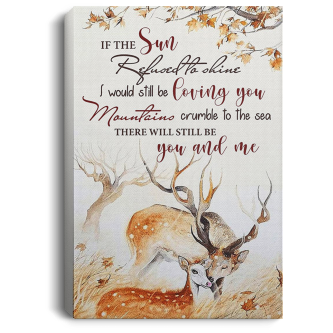 200813BB Canvas Wall Art Deer For Living Room Bedroom Awesome Birthday Christmas Ideas Great Gift Decoration 8x12 12x18 16x24