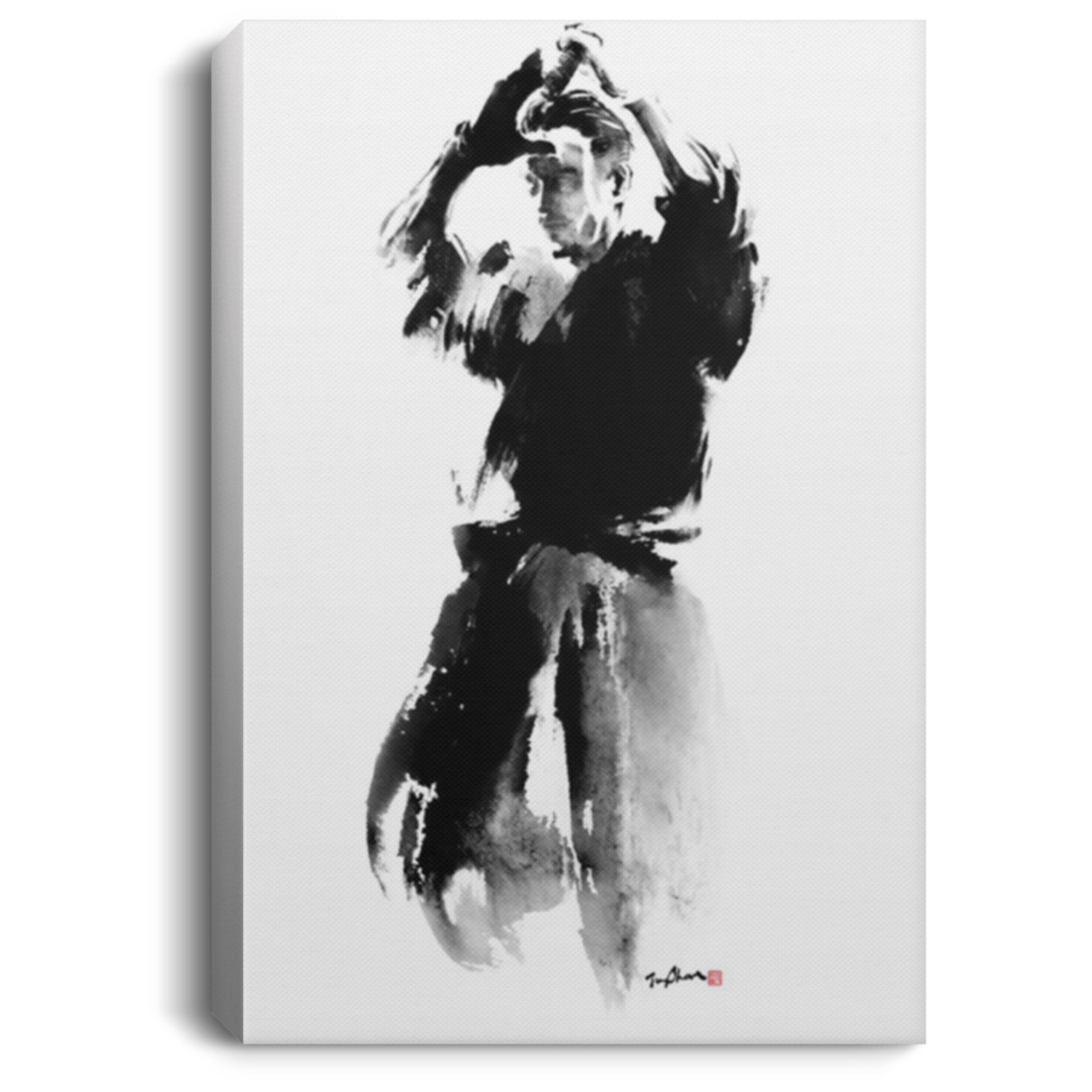 AAA200704 Japanese Samurai Warrior Canvas Poster Wall Art Print For Bedroom Living Room Office 8x12 12x18 16x24