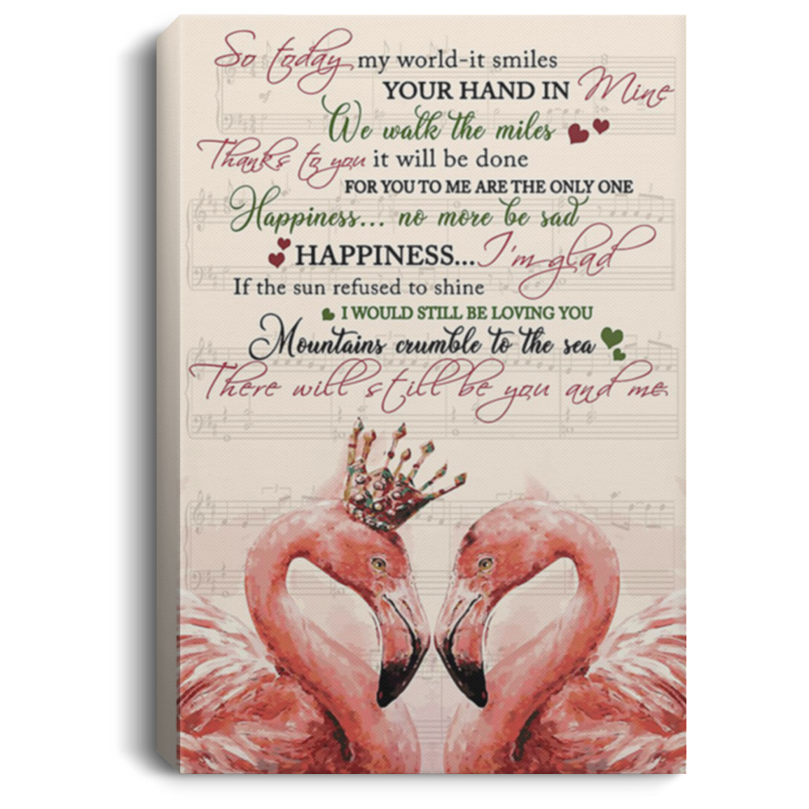 200813BB Canvas Wall Art Inspirational Quotes Flamingo Poster For Men Women Awesome Birthday Christmas Ideas Great Gift Decoration 8x12 12x18 16x24