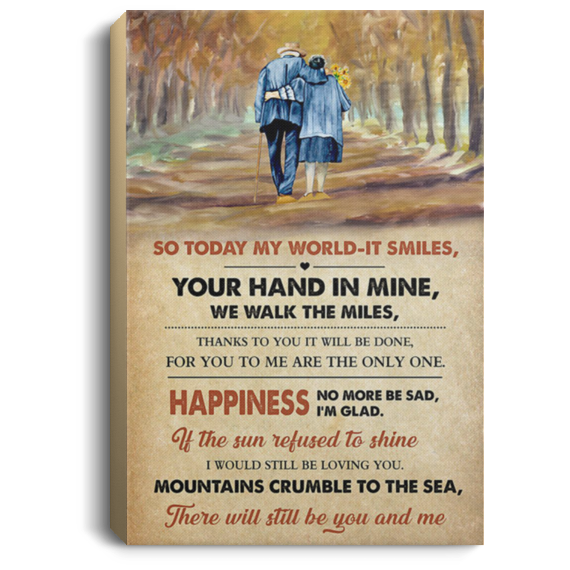 200813BB If The Sun Refused To Shine I Would Still Be Loving You Wrapped Framed Canvas Wall Art Poster Perfect Birthday Christmas Ideas Great Gift Decoration