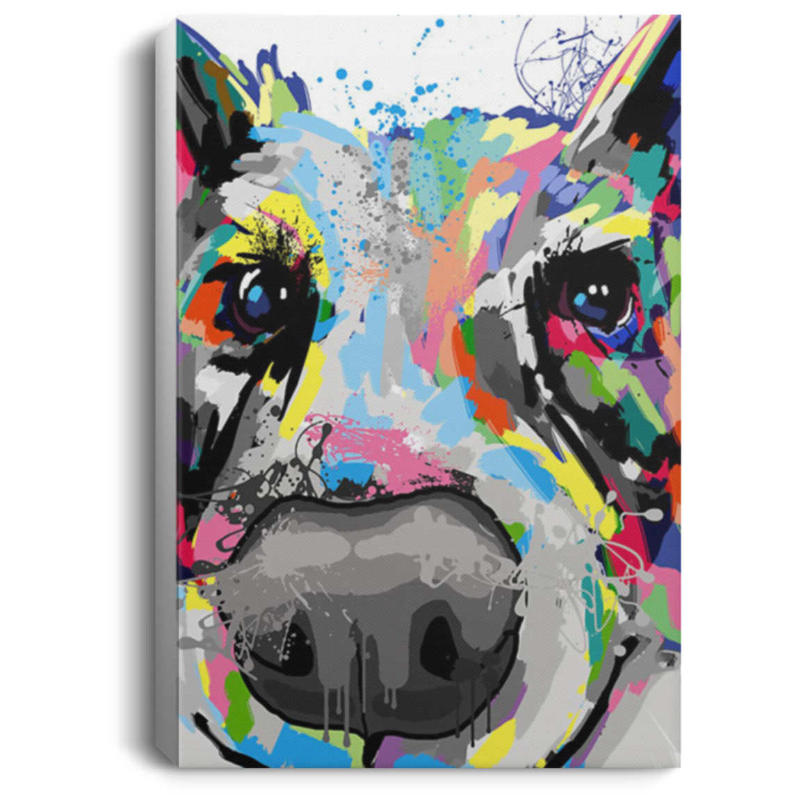 200825G Border Collie Water Colorful Wall Art Canvas Prints Awesome Birthday Christmas Ideas Great Gift Decoration 8x12 12x18 16x24