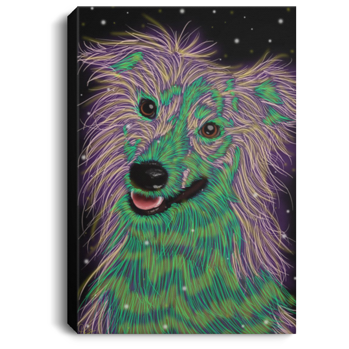 200825G Border Collie Dog Wall Art Canvas Custom Perfect Birthday Christmas Ideas Great Gift Decoration 8x12 12x18 16x24