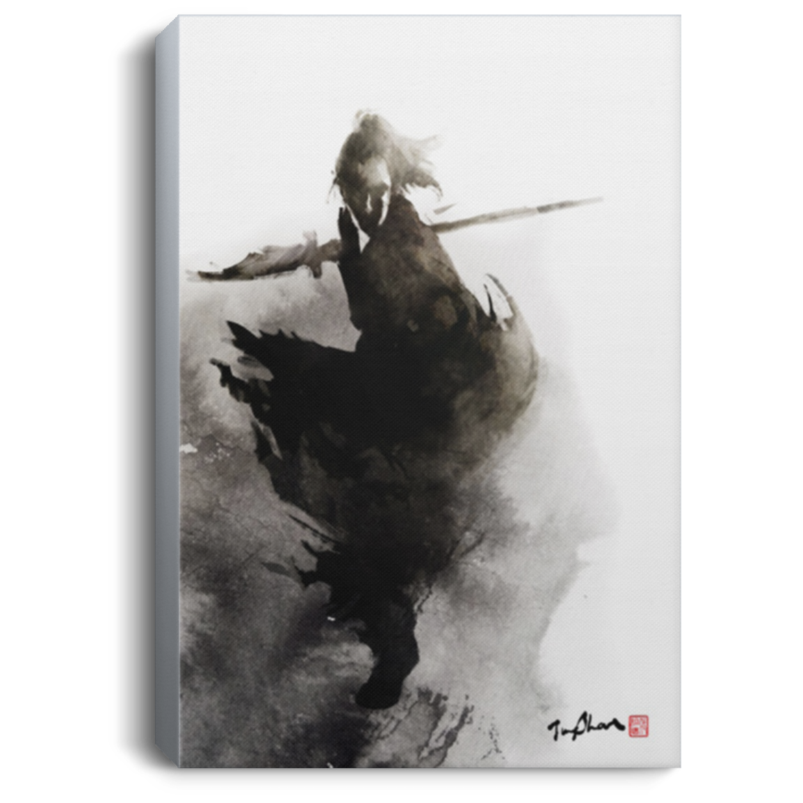 AAA200704 Samurai Canvas Poster Wall Art For Bedroom Living Room Office Personalized Gift For Men Women 8x12 12x18 16x24