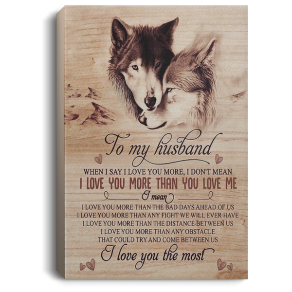 200813BB Wolf Husband Family Canvas Wall Art For Living Room Bedroom From Wife Perfect Birthday Christmas Ideas Great Gift Decoration 8x12 12x18 16x24