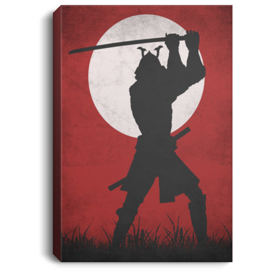 AAA200704 Japanese Samurai Canvas Wall Art For Living Room Bedroom Office Best Gift For Men Women 8x12 12x18 16x24