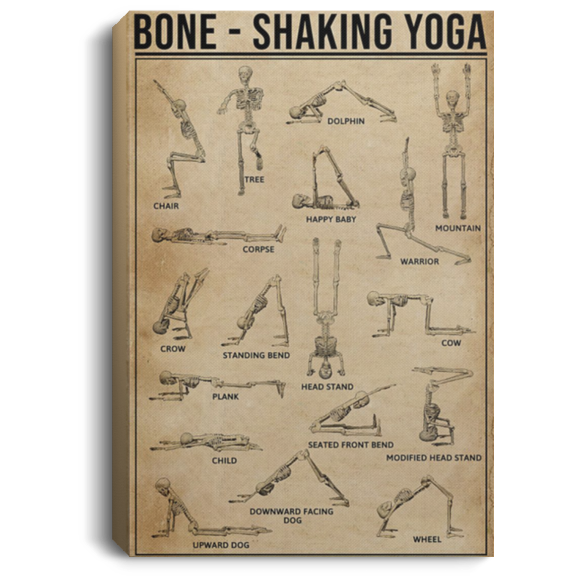 200818EE Bone-Shaking Yoga Wall Art Canvas Custom Perfect Birthday Christmas Ideas Great Gift Decoration 8x12 12x18 16x24
