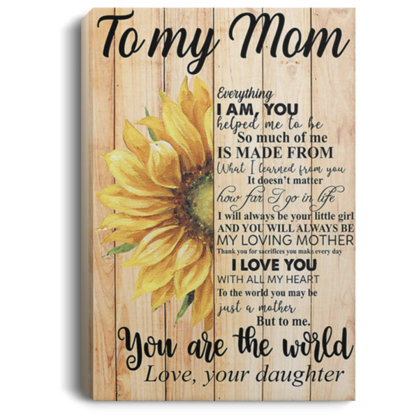 200813BB Sunflower Mom Family Inspirational Wall Art Canvas From Daughter Awesome Birthday Christmas Ideas Great Gift Decoration 8x12 12x18 16x24