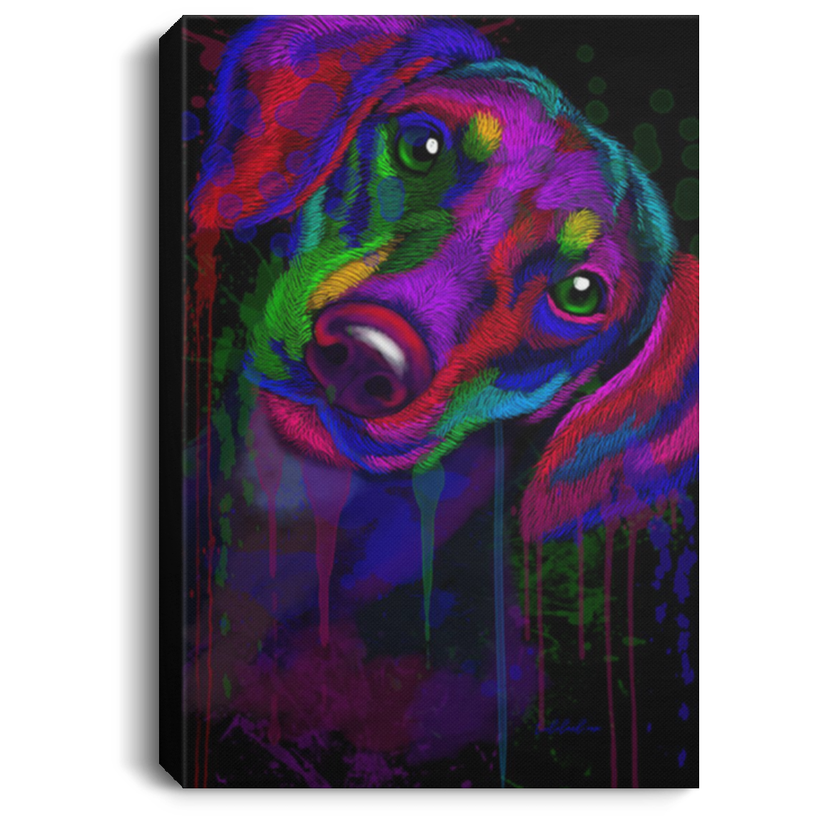 200825G Doberman Dog Canvas Pictures Wall Art For Living Room Bedroom Funny Gift For Men Women On Birthday Christmas Wrapped Ready To Hang 8x12 12x18 16x24