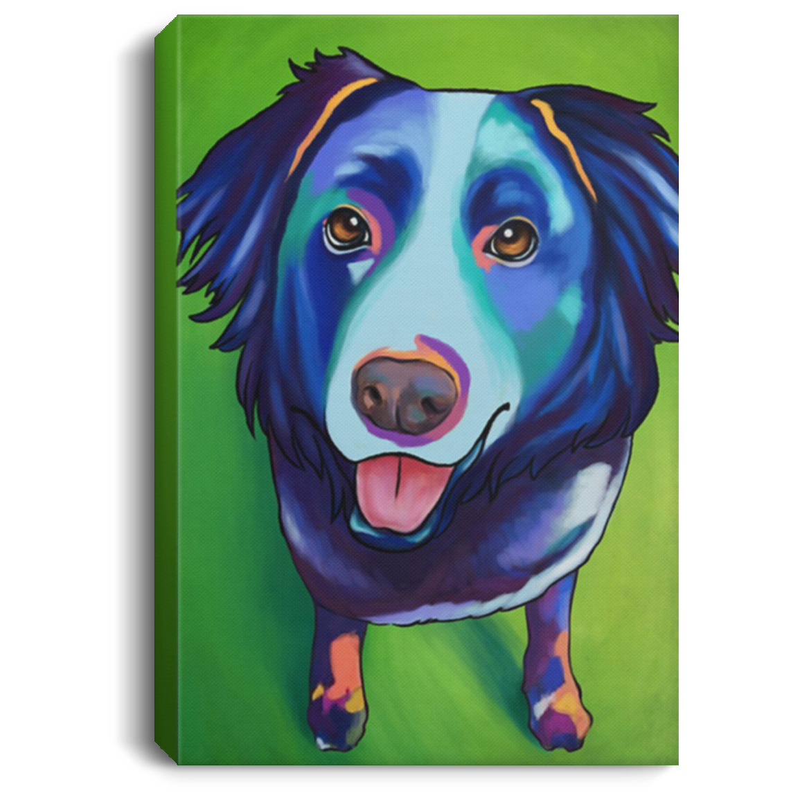 200825G Border Collie Wall Art Canvas Prints Picture Funny Birthday Christmas Ideas Great Gift Decoration 8x12 12x18 16x24