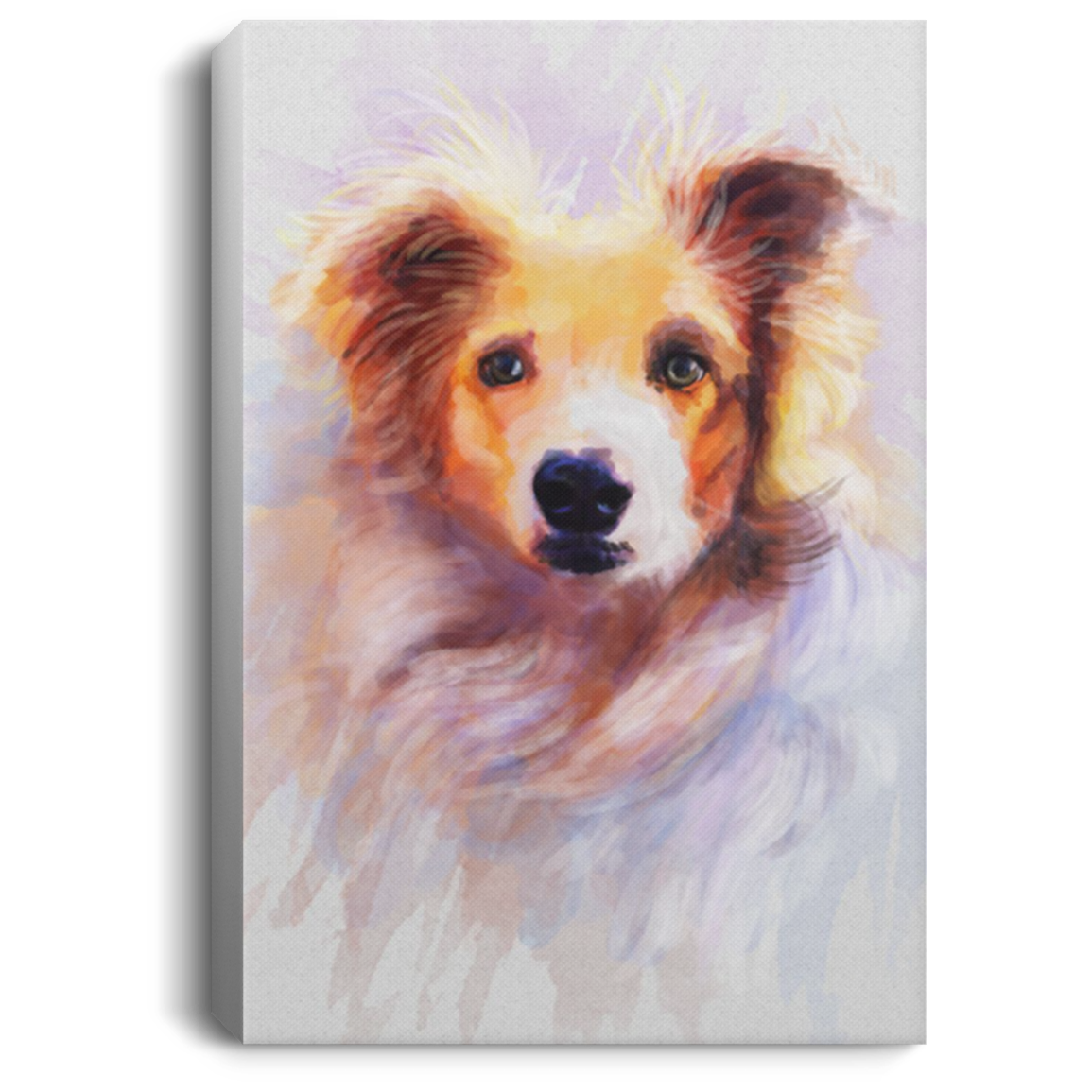 200825G Canvas Poster Wall Art Border Collie Dog Awesome Birthday Christmas Ideas Great Gift Decoration 8x12 12x18 16x24