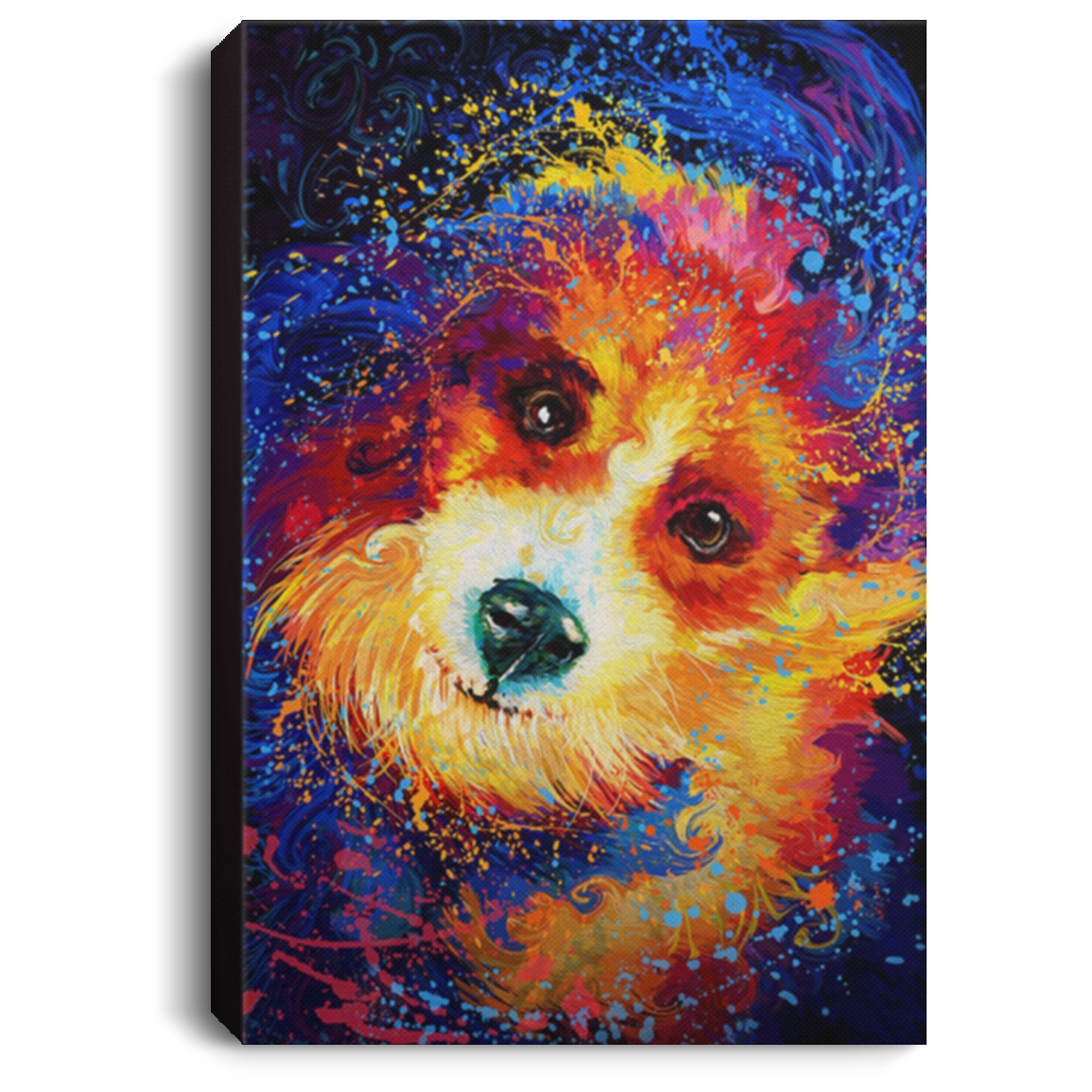 200825G Border Collie Dog Canvas Wall Art Print Picture Funny Birthday Christmas Ideas Great Gift Decoration 8x12 12x18 16x24