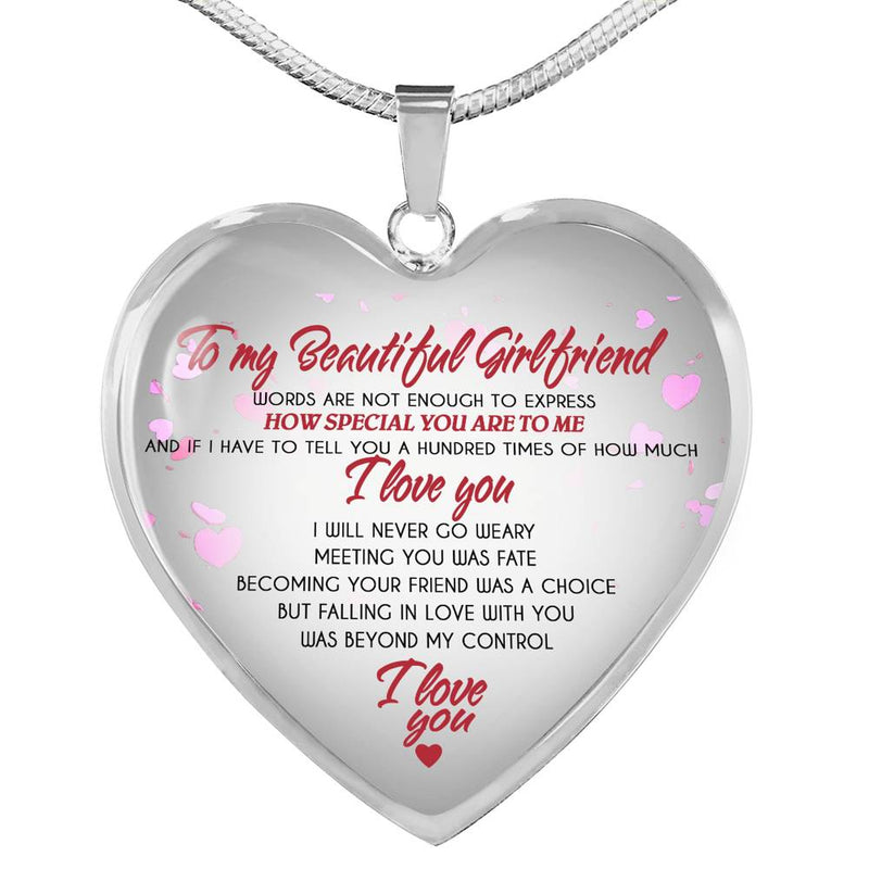 Girlfriend Necklace Pendant Custom - Anniversary Valentine Gifts For Her Wife