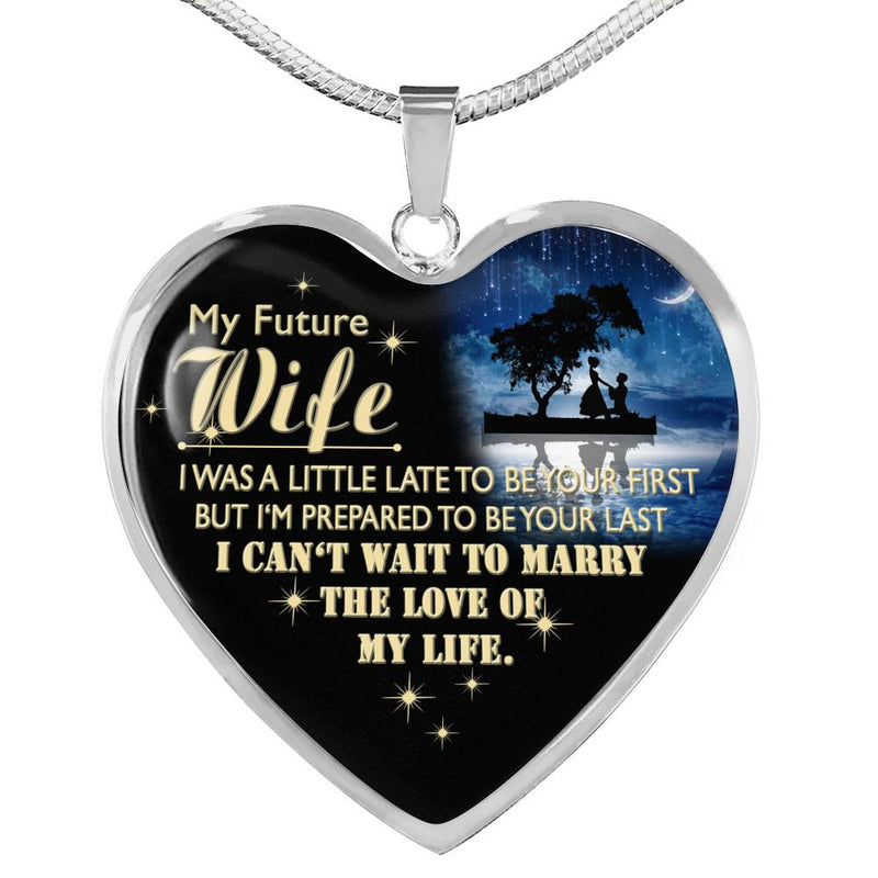 Future Wife Pendant Necklace Custom - Husband And Wife Necklace Valentine Gift