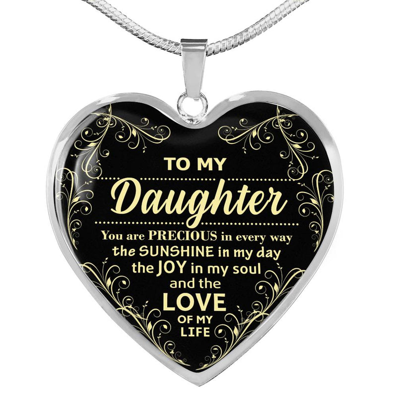 Wife Necklace Pendant Custom Silver Gold Plated- You Are Precious Every Way - Wife Heart Pendant Gifts From Husband Christmas Birthday Gifts For Your Woman