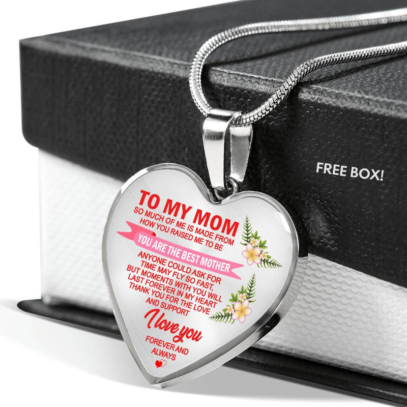 Mom Pendant Necklace You Are The Best Mother Necklace Custom Anniversary Birthday Gifts For Mothers Mama
