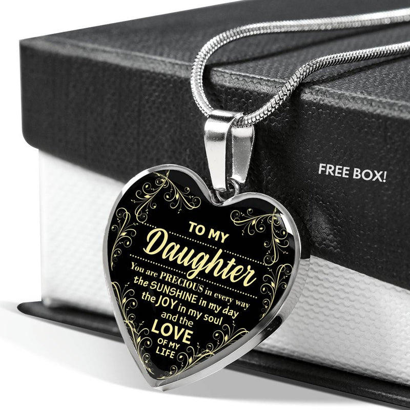 Wife Necklace Pendant Custom Silver Gold Plated- You Are Precious Every Way - Wife Heart Pendant Gifts From Husband Christmas Birthday Gifts For Your Woman