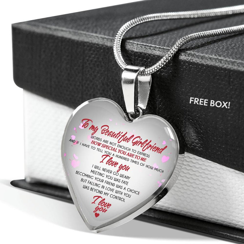 Girlfriend Necklace Pendant Custom - Anniversary Valentine Gifts For Her Wife