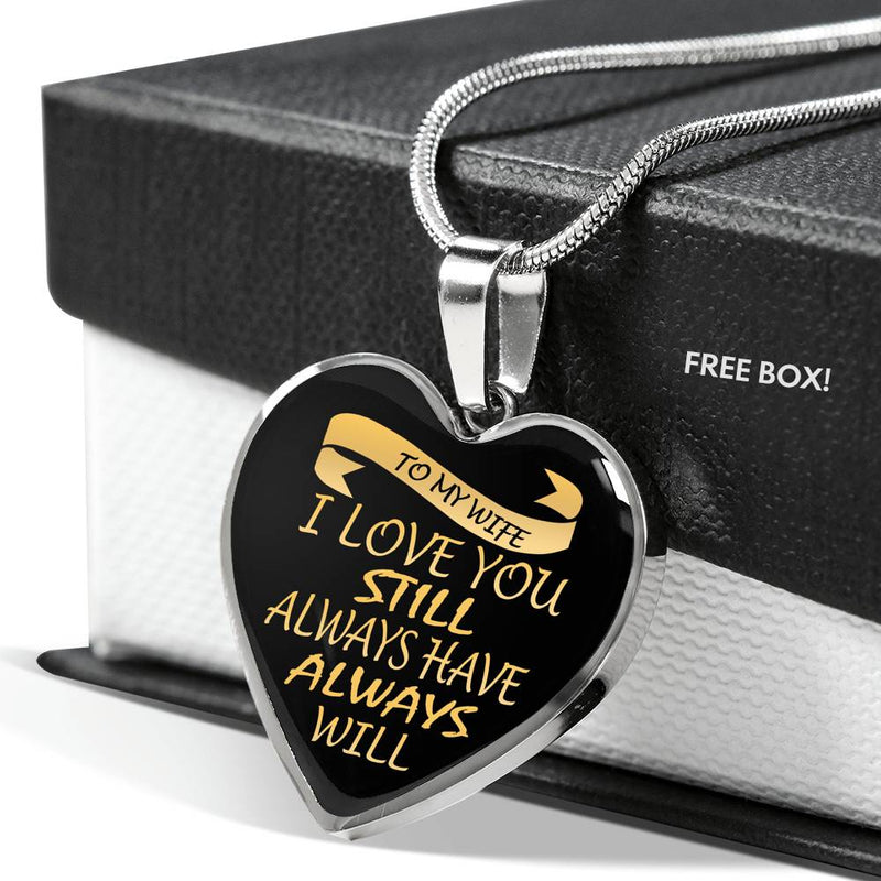 To My Wife Necklace Custom Best Valentine Gift For Her Wedding Birthday Gifts
