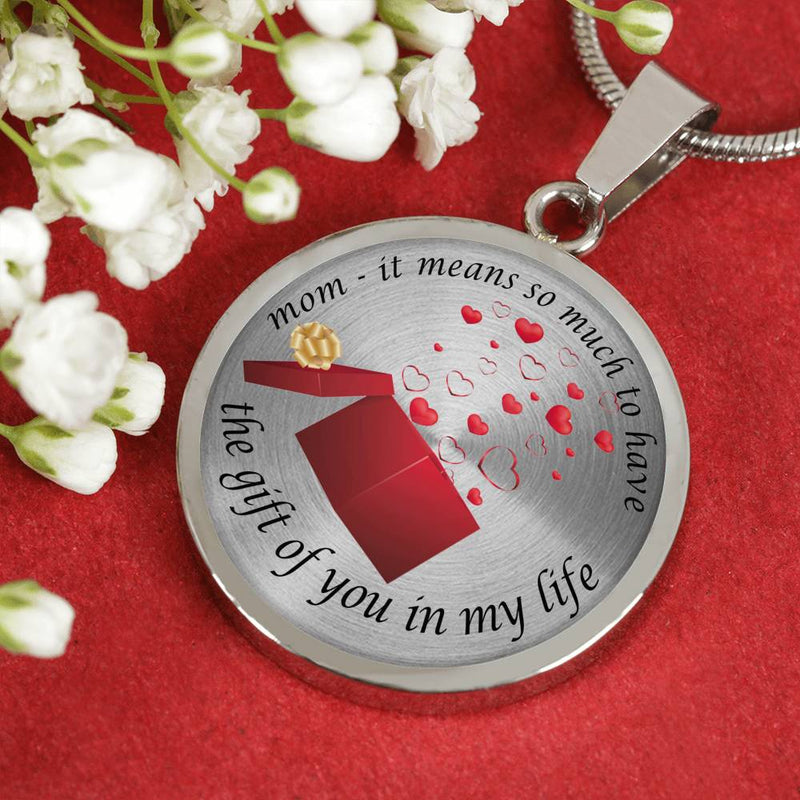 MOM GIFT OF YOU CIRCLE NECKLACE AND BRACELET