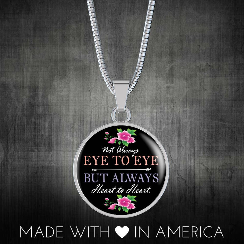 Not Always Mom Round Necklace