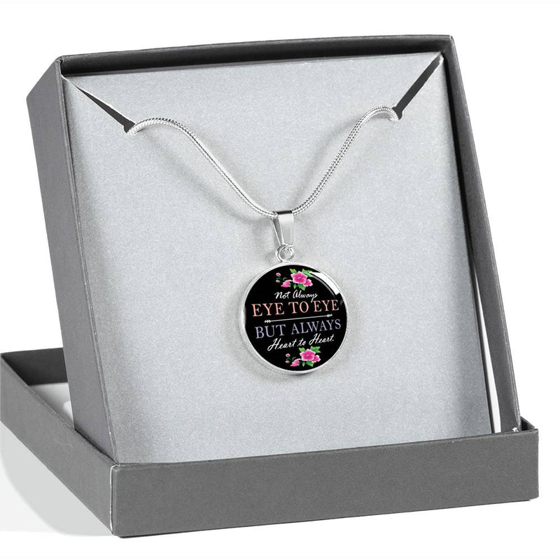 Not Always Mom Round Necklace