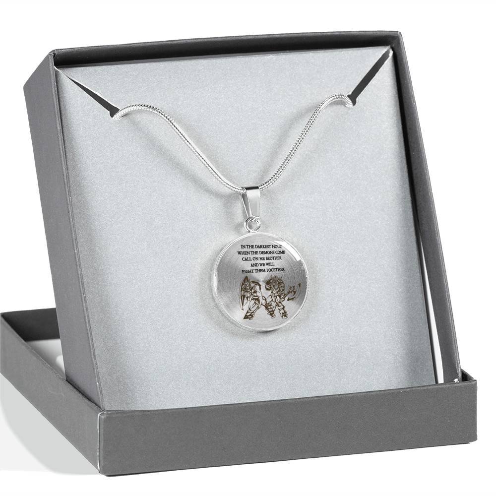 Viking Warrior Necklace Pendant Inspirational - Call Me Brother Pendants Birthday Gift Ideas for Brothers Friend Dad Husband Grandpa - Viking Present for Men Boys