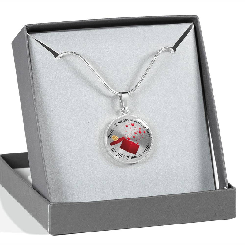 MOM GIFT OF YOU CIRCLE NECKLACE AND BRACELET