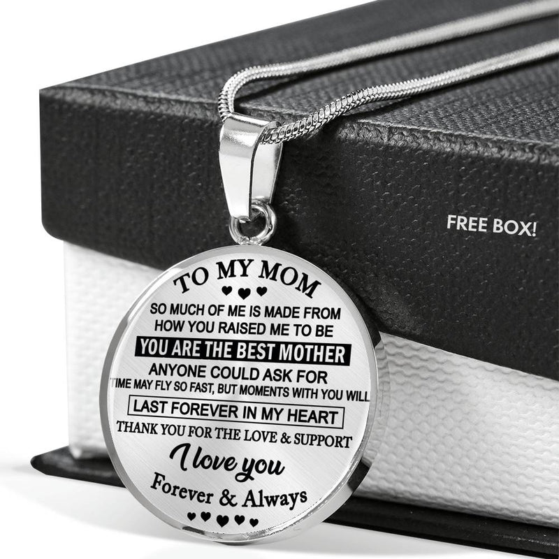 To My Mom So Much Of Me Pendant Necklace Custom - Unique Birthday Gag Gifts For Mothers Mommy Mama