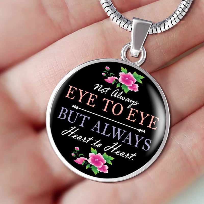 Not Always Mom Round Necklace