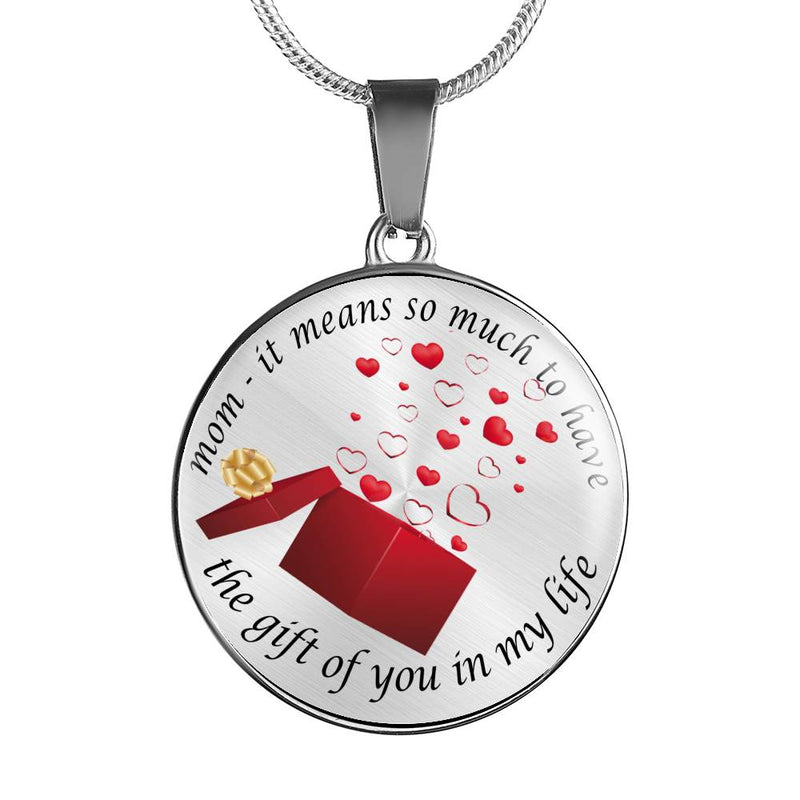 MOM GIFT OF YOU CIRCLE NECKLACE AND BRACELET